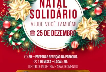25 de dezembro - Venha ajudar! Natal Solidário