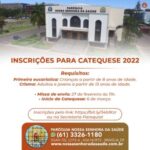 Inscrições CATEQUESE 2022 / Inscrições para ser CATEQUISTA