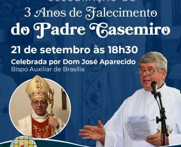 Celebração de 3 anos de falecimento do Padre Casemiro