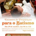 Inscrições para o Encontro de Preparação para o Batismo