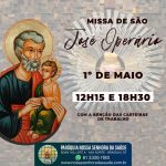 Missa de São José Operário – com a bênção das carteiras de trabalho