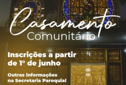 Inscrições Casamento Comunitário 2023