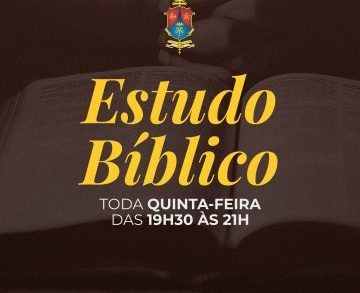 Estudo Bíblico - toda quinta-feira (início 15 de fevereiro)