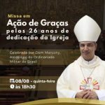 Missa em Ação de Graças pelos 26 anos de Dedicação da Igreja