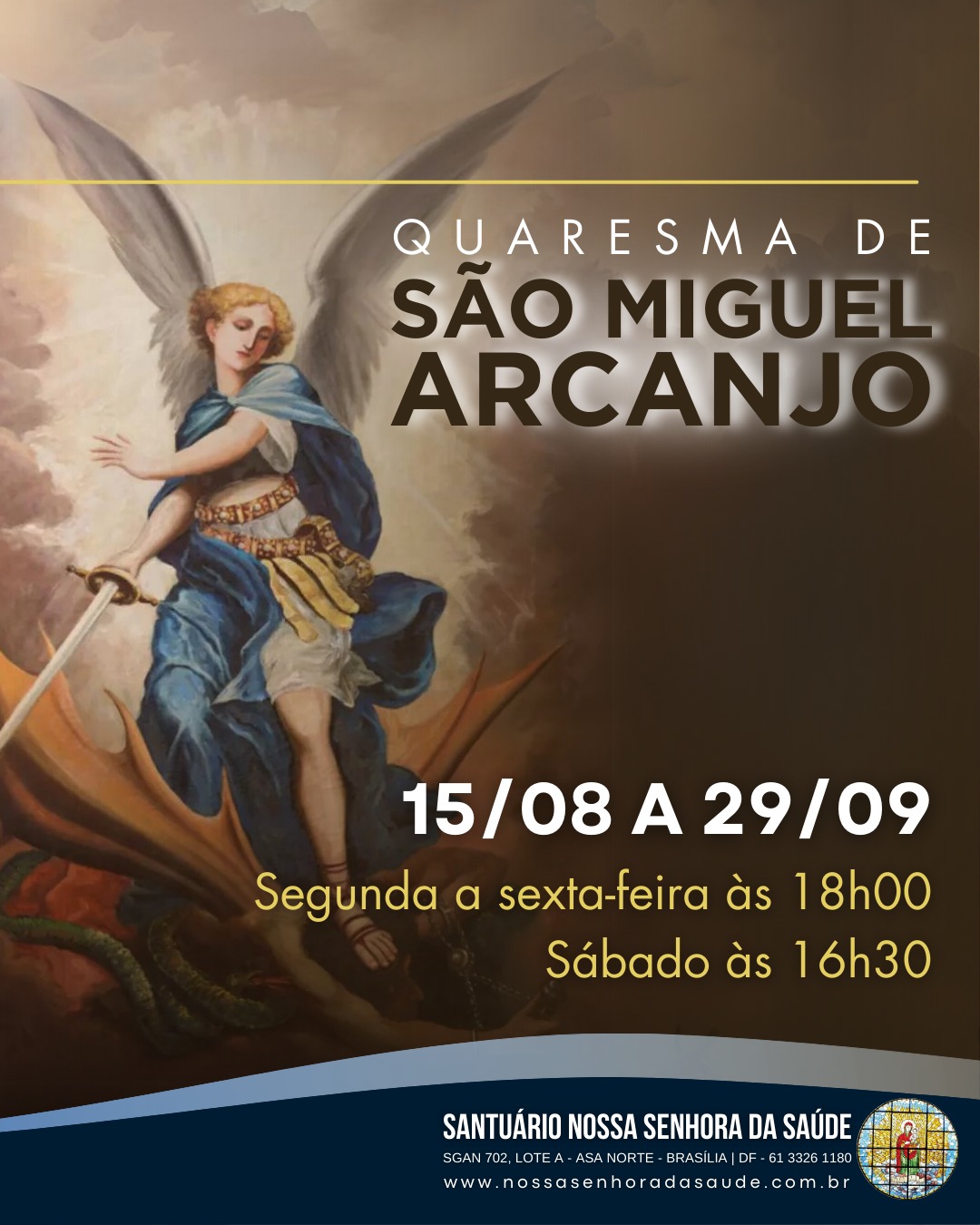 Quaresma de São Miguel Arcanjo 2024 « Santuário Nossa Senhora da Saúde