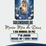 Missas do dia 1° de janeiro de 2026
