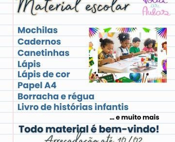 Campanha de Arrecadação de Material Escolar