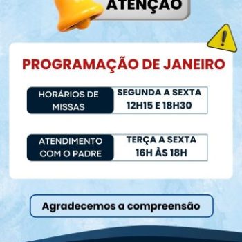 Durante o mês de janeiro de 2026