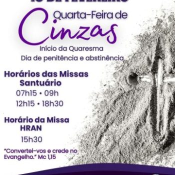 Quarta-feira de Cinzas 2026