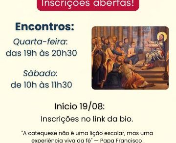 Inscrições Catequese Adultos