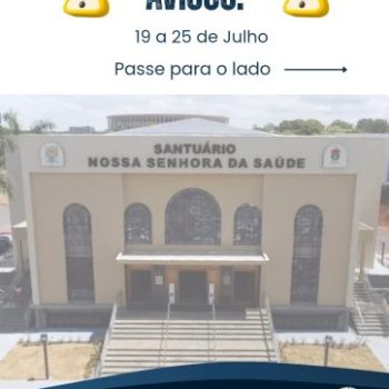 Avisos da semana de 19 a 25 de julho